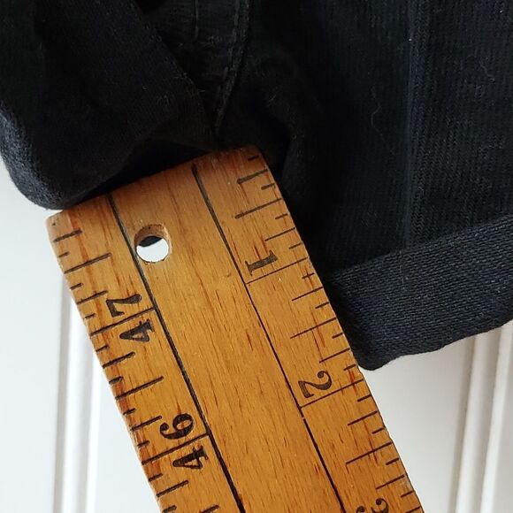 🆕️ AEROPOSTALE 000 Mom Short 3.25" Black Distressed Real Original Denim - Picture 7 of 10